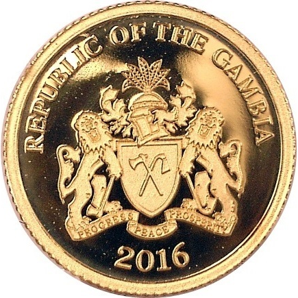 0.5 грама златна монета Хенри Кисинджър