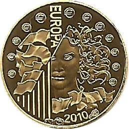 0.50 грама златна монета Абатство Клюни