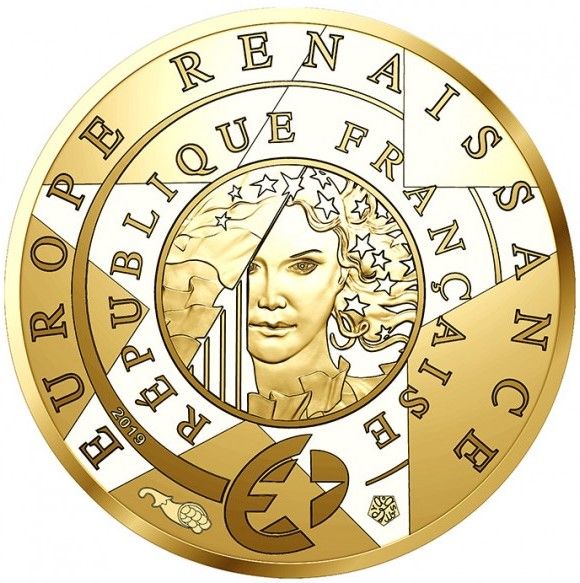 0.5 грама златна монета Да Винчи