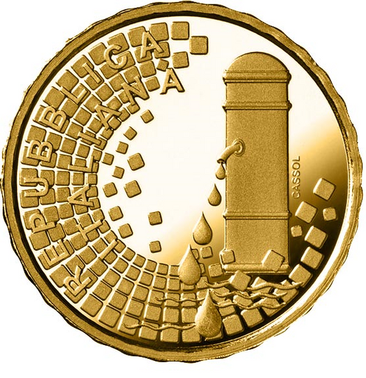 3.0 грама златна монета Чешма Треви в Рим