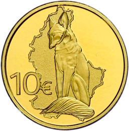 3.11 грама златна монета Лисицата