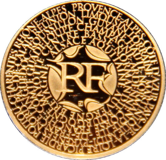 4.0 грама златна монета Региони на Франция